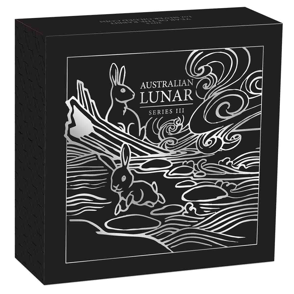 Australian Lunar Series III 2023 Year of the Rabbit 1oz Silver Gilded Coin - Image 5