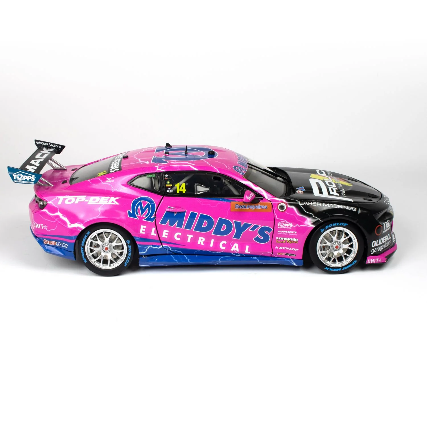 CHEVROLET CAMARO GEN3 ZL1 - BJR - FULLWOOD #14 - 2023 Beaurepaires Melbourne 400 - Race 4 - 1:18 Scale Diecast Model Car - Image 6