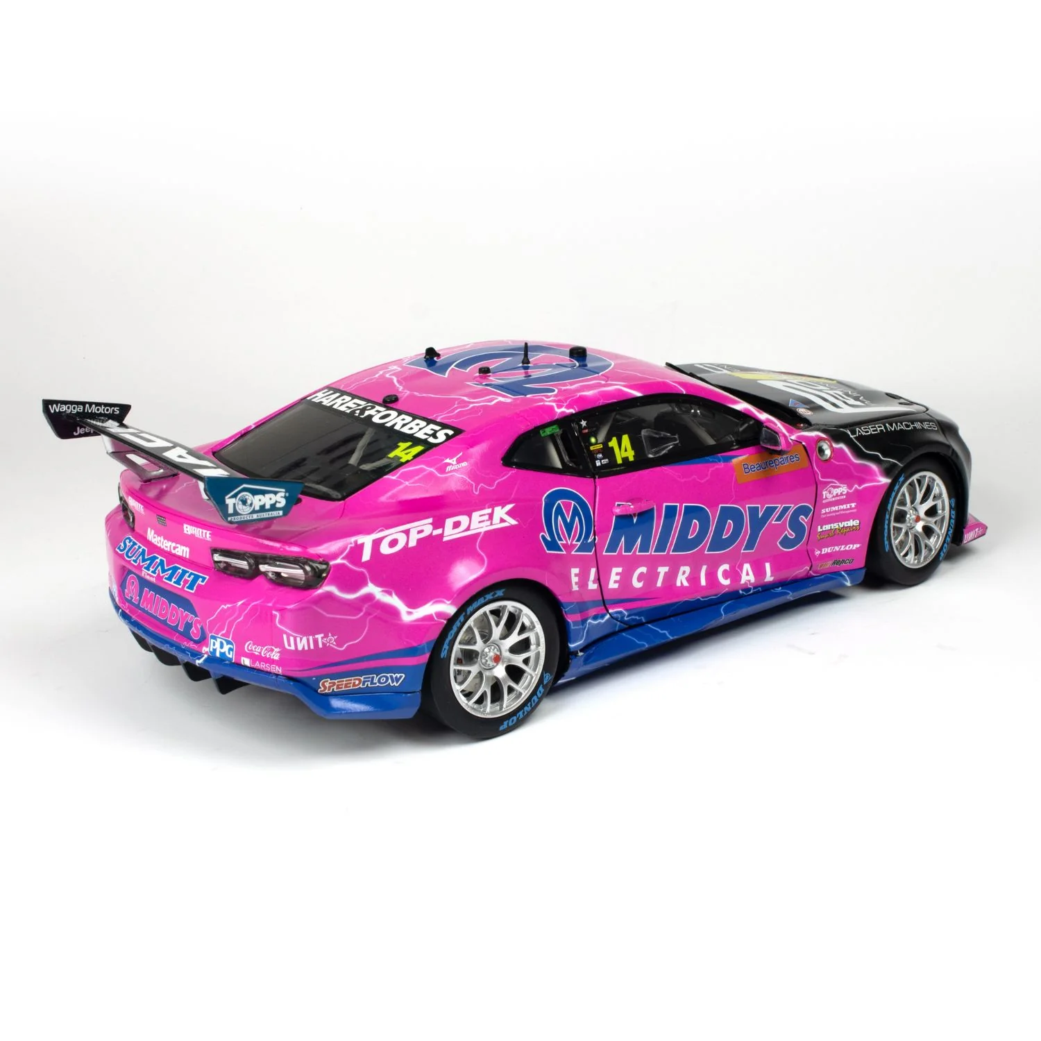 CHEVROLET CAMARO GEN3 ZL1 - BJR - FULLWOOD #14 - 2023 Beaurepaires Melbourne 400 - Race 4 - 1:18 Scale Diecast Model Car - Image 7