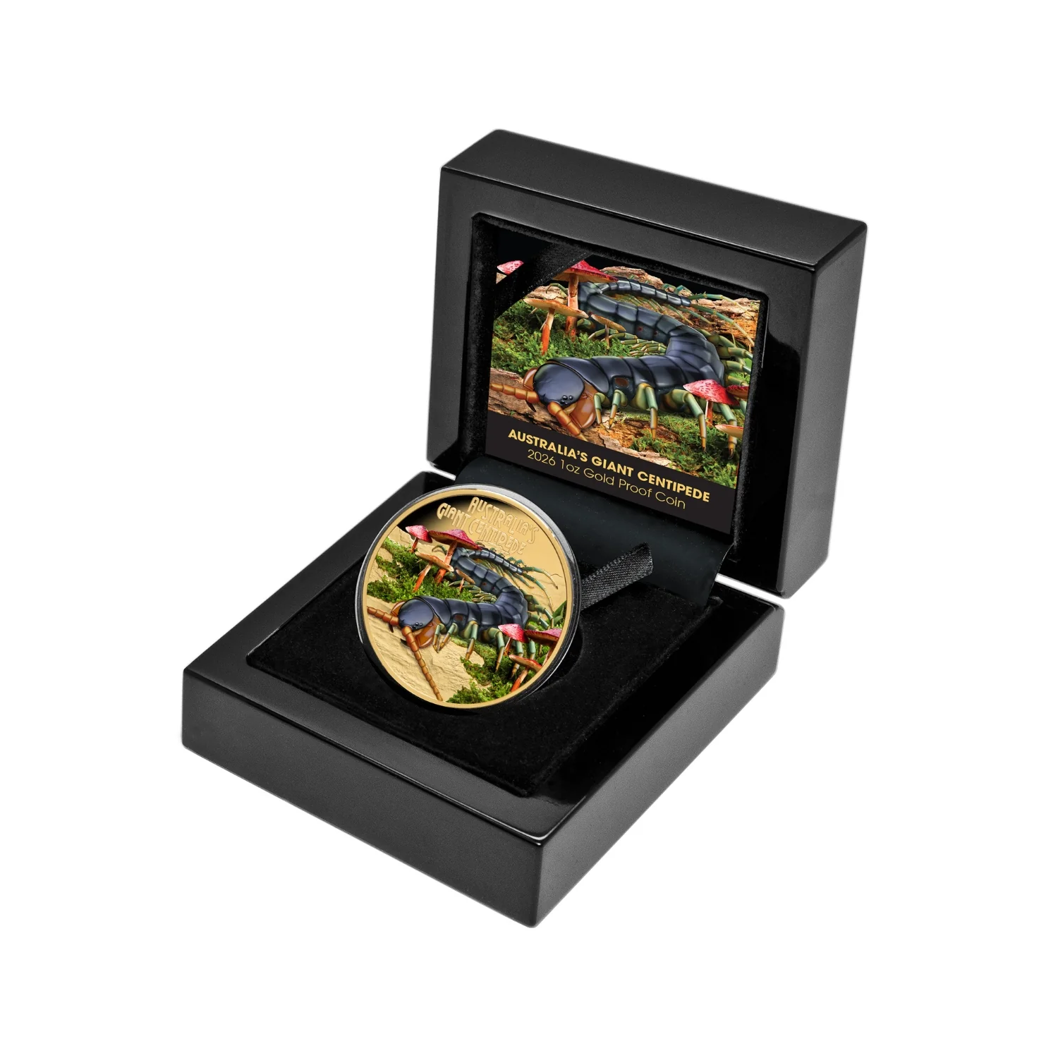 Deadly & Dangerous 2026 $100 Giant Centipede 1oz Gold Proof Coin - Image 3