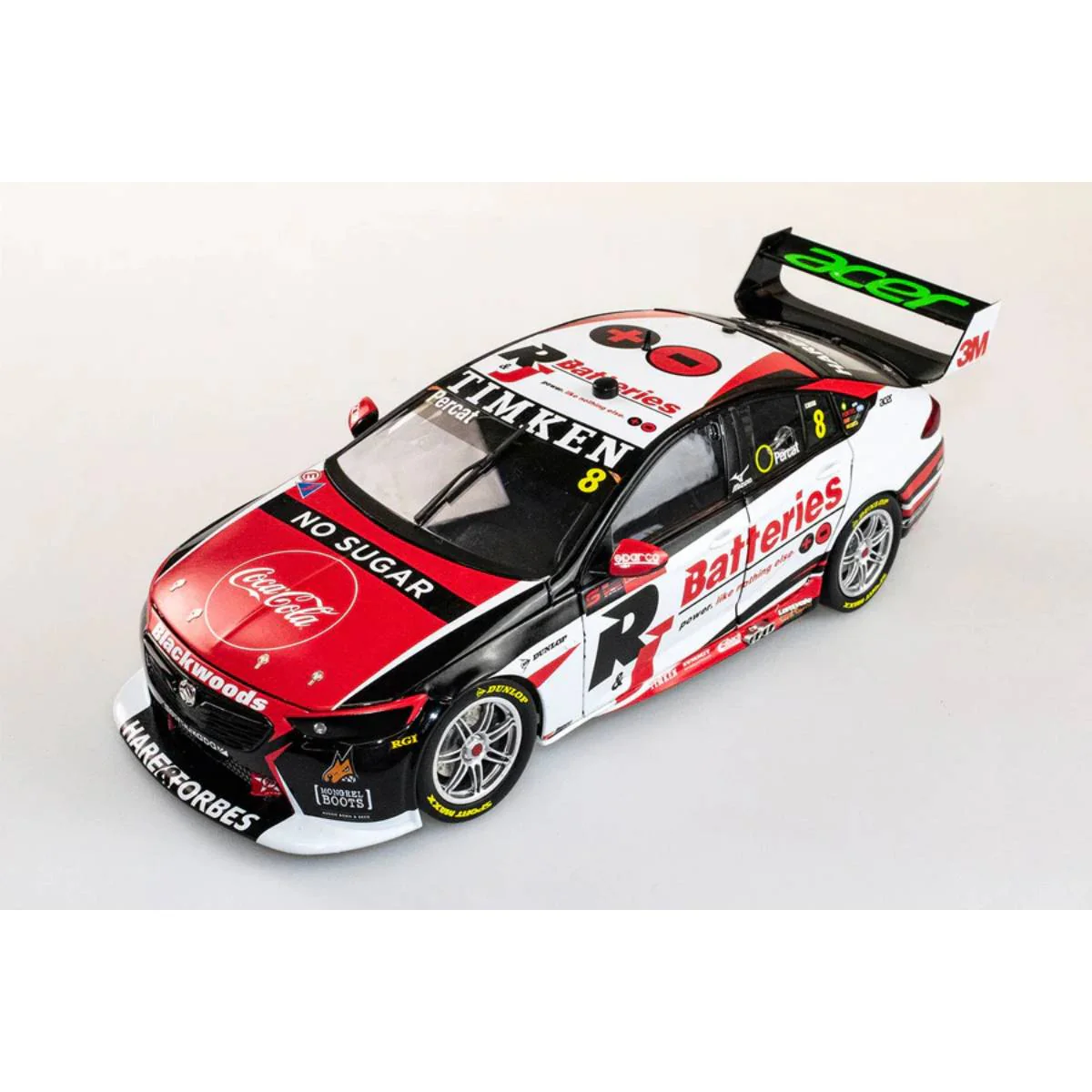 Holden ZB Commodore - #8 Nick Percat - Brad Jones Racing - Race 1, 2021 Repco Mt Panorama 500 - 1:43 Model Car - Image 3