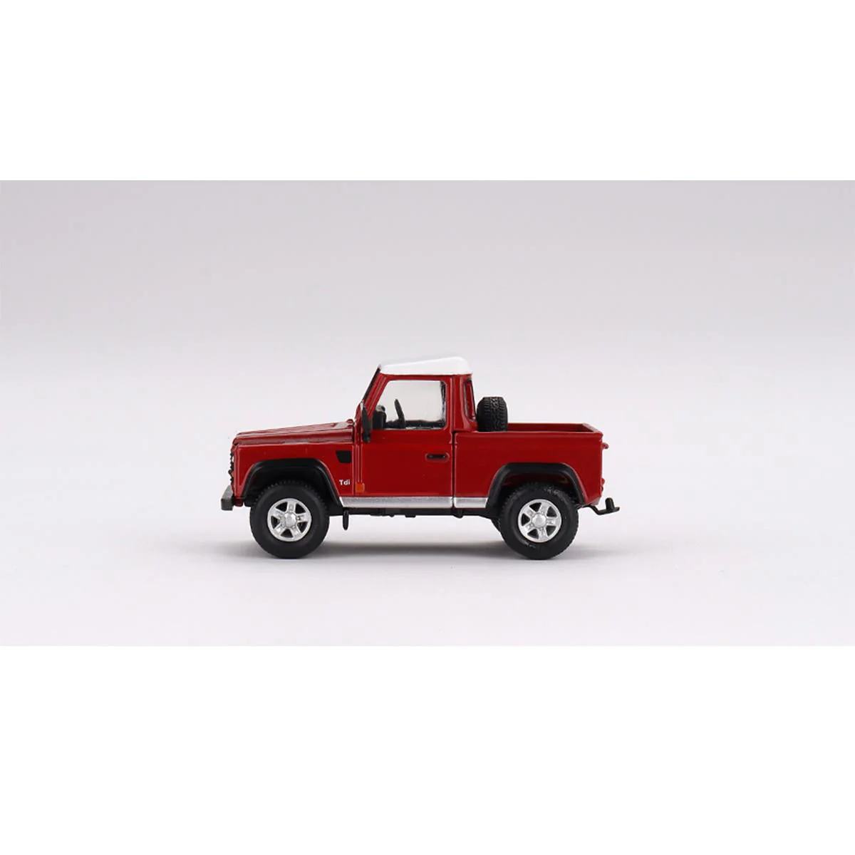 Land Rover Defender 90 Pickup Masai Red - 1:64 Scale Diecast Model Car - Image 3
